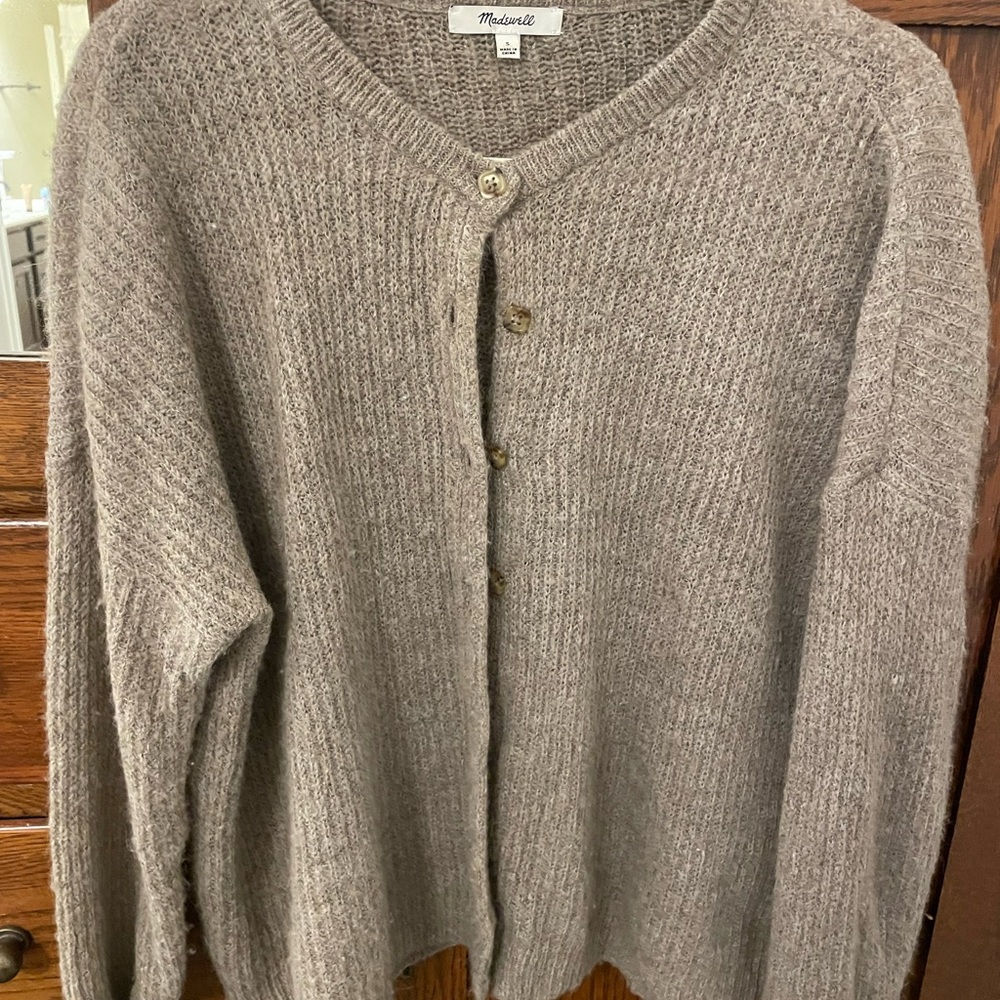 Madewell Ribbed Knit Cardigan Sweater